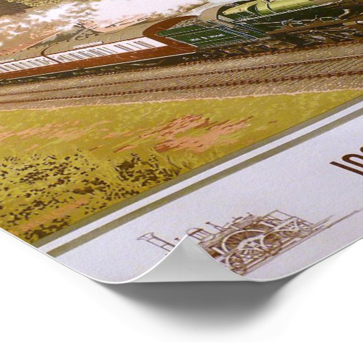 Poster Great Western Railroad, 100 ans de progrès (Coin)