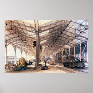 Poster Great Western Railway : Remise de marchandises à B