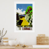 Poster Great Western to Cornwall (Cuisine)