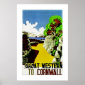 Poster Great Western to Cornwall (Devant)