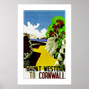 Poster Great Western to Cornwall