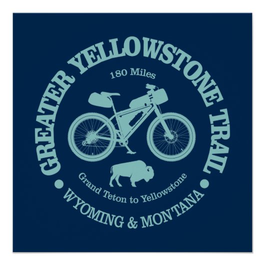 Poster Greater Yellowstone Trail (cycling) (Devant)