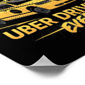Poster Greates Uber Driver Ever Fête des pères (Coin)