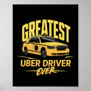 Poster Greates Uber Driver Ever Fête des pères