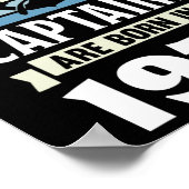 Poster Greatest Captains Born In 1975 50th Birthday Boati (Coin)