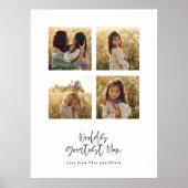 Poster Greatest Mum multi photo élégant (Devant)
