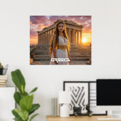 POSTER GRÈCE - ACROPOLE (Bureau à domicile)