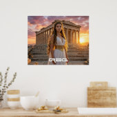 POSTER GRÈCE - ACROPOLE (Cuisine)