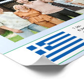 Poster Grèce | Ajouter Votre Photo 2024 Calendrier Famili (Coin)