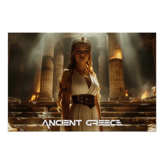 POSTER GRÈCE ANTIQUE - GREC (Devant)