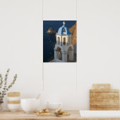 Poster Grèce et l'île grecque de Santorin ville d'Oia 2 (Cuisine)