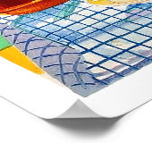 Poster Grèce, fruits sur table, fenêtre vue paysage (Coin)