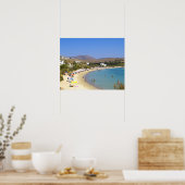Poster Grèce, île de Paros, plage de Krios d'en haut (Cuisine)