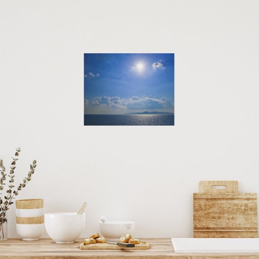 Poster Grèce, Îles Cyclades, Mer Egée (Cuisine)