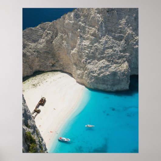 Poster GRÈCE, Îles ioniennes, ZAKYNTHOS, ÉPAVE (Devant)
