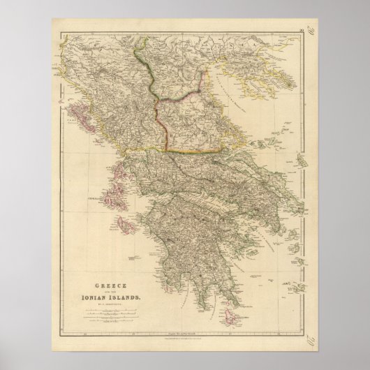 Poster Grèce, Ioniennes (Devant)