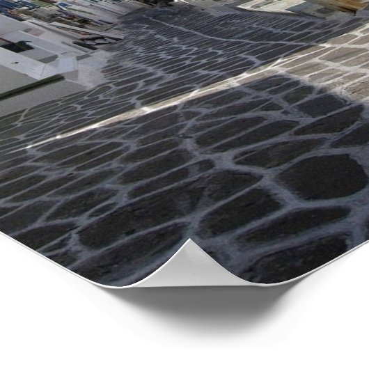 Poster Grèce - Mykonos - Chora - (Coin)