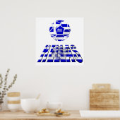 Poster Grèce Soccer Hellas Logo Soccer Ball Dons (Cuisine)