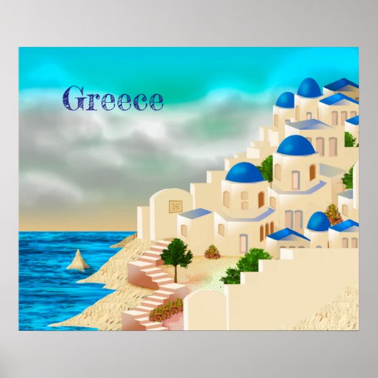 Poster Grèce Voyage (Devant)