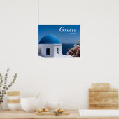 Poster Greece Santorini Travel (Cuisine)