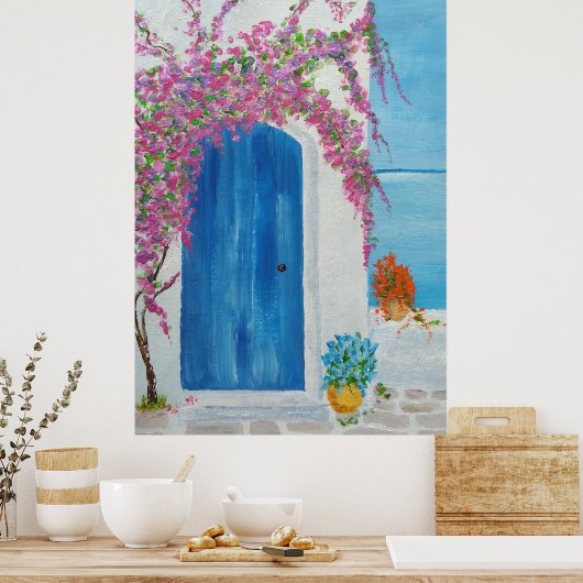 Poster Greek Blue (Cuisine)