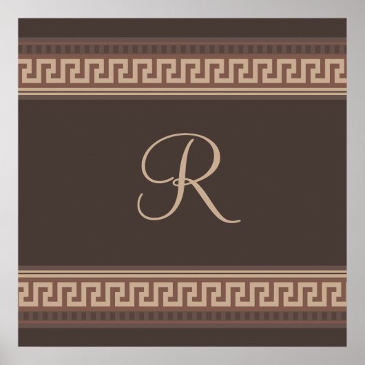 Poster Greek Key (Devant)
