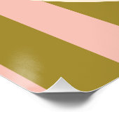 Poster Green and Blush Pink Striped “Drinks Menu” Wedding (Coin)