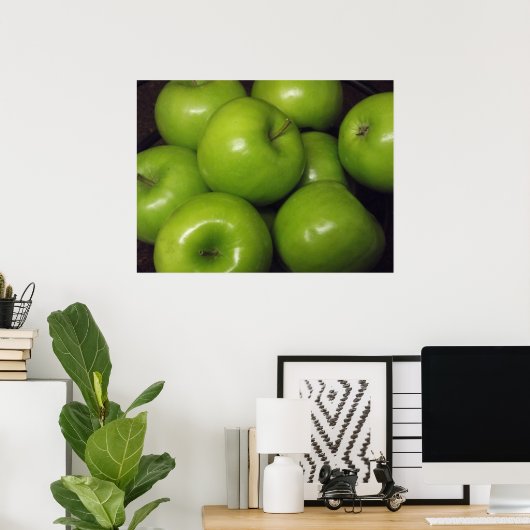 Poster Green Apple (Thuiskantoor)
