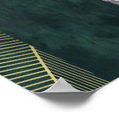 Poster Green Beauty Nail Salon Prix du menu (Coin)