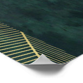 Poster Green Beauty Nail Salon Prix du menu (Coin)