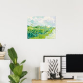 Poster Green Blé Fields Auvers (1890) par Vincent (Bureau à domicile)