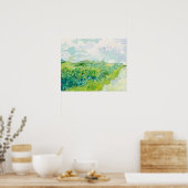 Poster Green Blé Fields Auvers (1890) par Vincent (Cuisine)