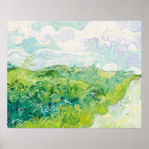 Poster Green Blé Fields Auvers (1890) par Vincent