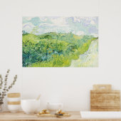 Poster Green Blé Fields, Auvers (1890) par Vincent Van G (Cuisine)