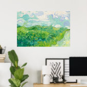 Poster Green Blé Fields Auvers (F807) Van Gogh Fine Art (Bureau à domicile)
