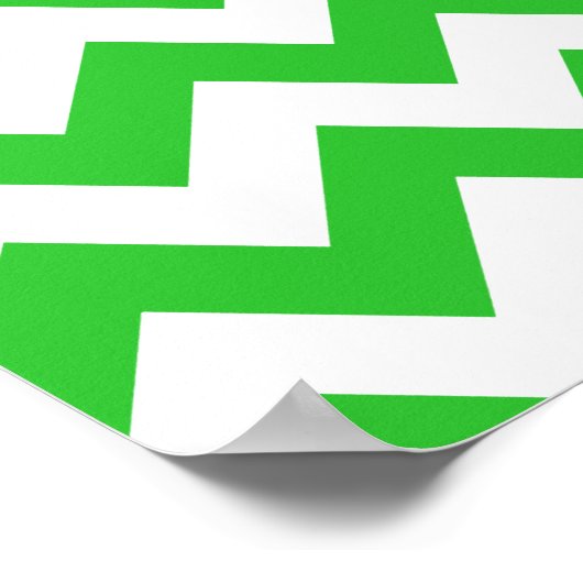 Poster Green Bold Chevron (Coin)