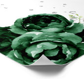 Poster Green Brown Cheveux Princesse Accueil d'anniversai (Coin)