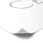 Poster Green California Grizzly Bear Typography Art Print (Coin)