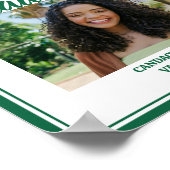 Poster Green Choir Photo High School Graduation Party (Coin)