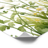 Poster Green Cute Baby In Bloom Fleur sauvage Welcome Pos (Coin)