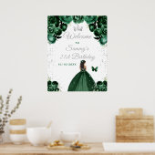 Poster Green Dark Skin Princess (Cuisine)