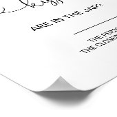 Poster Green Devis Combien De Baisers Fête des mariées Je (Coin)