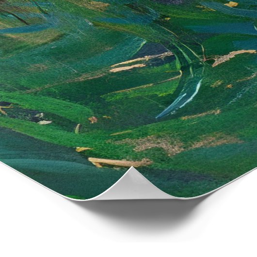 Poster Green Field Vincent van Gogh (Coin)