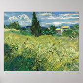 Poster Green Field Vincent van Gogh (Devant)