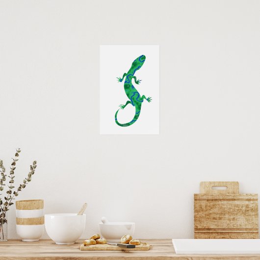 Poster Green Gecko (Cuisine)