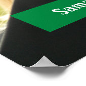 Poster Green Graduate Script Modern Photo (Coin)