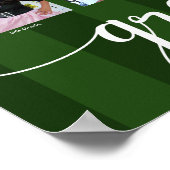 Poster Green Graduation K-12 Photo Collage Stripes Script (Coin)