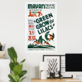 Poster Green Grow The Lilacs 1937 WPA (Bureau à domicile)