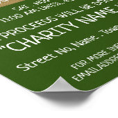 Poster Green Lawn, Charity Yard Vente Événement Publicité (Coin)