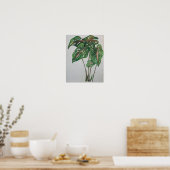 Poster Green Leaf Botanical Wall Art Print (Cuisine)
